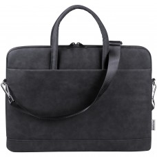 Сумка для ноутбука 15.6'' Defender Trendy з кишенею, шкіра, чорна