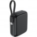 УМБ Acefast 10000mAh 20W PD,QC3.0 USB-C In/Out with build Type-C cable, M15 Black