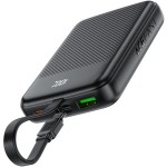 УМБ Acefast 10000mAh 22.5W PD,QC3.0 2xUSB-C,USB-A, with build Type-C cable, M13 Black