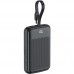 УМБ Acefast 10000mAh 22.5W PD,QC3.0 2xUSB-C,USB-A, with build Type-C cable, M13 Black