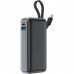 УМБ Acefast 10000mAh 30W PD USB-A,USB-C In/Out, with built-in USB-C cable M7 Black