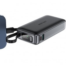 УМБ Acefast 10000mAh 30W PD USB-A,USB-C In/Out, with built-in USB-C cable M7 Black