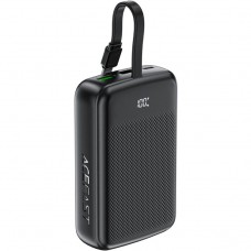 УМБ Acefast 20000mAh 22,5W PD,QC3.0 USB-A+USB-C In/Out,built-in cable M14 Black