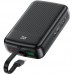 УМБ Acefast 20000mAh 22,5W PD,QC3.0 USB-A+USB-C In/Out,built-in cable M14 Black