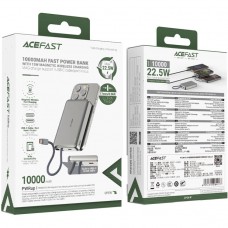 УМБ Acefast Magnetic Wireless 10000mAh 22.5W PD,QC 3.0 USB-C In/Out, QI 15W  M18 Black