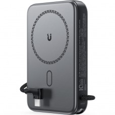 УМБ Acefast Magnetic Wireless 10000mAh 22.5W PD,QC 3.0 USB-C In/Out, QI 15W  M24 Metal Gray