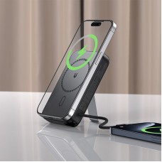 УМБ Acefast Magnetic Wireless 10000mAh 22.5W PD,QC 3.0 USB-C In/Out, QI 15W  M24 Metal Gray