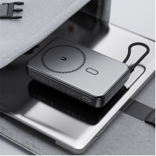 УМБ Acefast Magnetic Wireless 10000mAh 22.5W PD,QC 3.0 USB-C In/Out, QI 15W  M24 Metal Gray