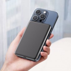 УМБ Acefast Magnetic Wireless 5000mAh 18W PD,QC 3.0, QI 7.5 Вт, ультра тонкий, M8 Black