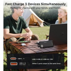 УМБ Choetech 10000mAh 22,5W PD QC3.0 2xUSB-A, USB-C чорна