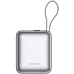УМБ Choetech 10000mAh 35W PD3.0 USB-C In/Out, LED Display, with buid-in type-C cabel сіра УМБ Choetech 10000mAh 35W PD3.0 USB-C In/Out, LED Display, with buid-in type-C cabel сіра