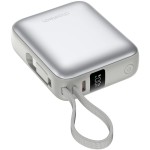 УМБ Choetech 10000mAh 35W PD3.0 USB-C In/Out, LED Display, with buid-in type-C cabel сіра УМБ Choetech 10000mAh 35W PD3.0 USB-C In/Out, LED Display, with buid-in type-C cabel сіра