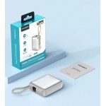 УМБ Choetech 10000mAh 35W PD3.0 USB-C In/Out, LED Display, with buid-in type-C cabel сіра УМБ Choetech 10000mAh 35W PD3.0 USB-C In/Out, LED Display, with buid-in type-C cabel сіра