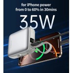 УМБ Choetech 10000mAh 35W PD3.0 USB-C In/Out, LED Display, with buid-in type-C cabel сіра УМБ Choetech 10000mAh 35W PD3.0 USB-C In/Out, LED Display, with buid-in type-C cabel сіра