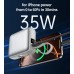 УМБ Choetech 10000mAh 35W PD3.0 USB-C In/Out, LED Display, with buid-in type-C cabel сіра