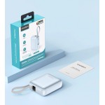 УМБ Choetech 10000mAh 35W PD3.0 USB-C In/Out, with buid-in type-C cabel голуба УМБ Choetech 10000mAh 35W PD3.0 USB-C In/Out, with buid-in type-C cabel голуба