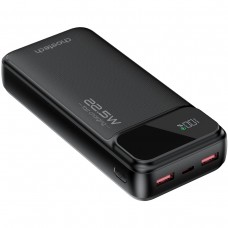 УМБ Choetech 20000mAh 22.5W PD,QC3.0 2USB-A+USB-C In/Out Black