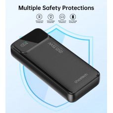 УМБ Choetech 20000mAh 22.5W PD,QC3.0 2USB-A+USB-C In/Out Black