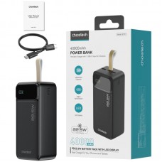 УМБ Choetech 40000mAh, 22,5W PD QC3.0, USB-C In/out, 2xUSB-A Li-pol чорна УМБ Choetech 40000mAh, 22,5W PD QC3.0, USB-C In/out, 2xUSB-A Li-pol чорна