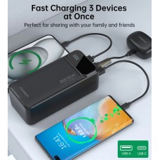УМБ Choetech 40000mAh, 22,5W PD QC3.0, USB-C In/out, 2xUSB-A Li-pol чорна УМБ Choetech 40000mAh, 22,5W PD QC3.0, USB-C In/out, 2xUSB-A Li-pol чорна
