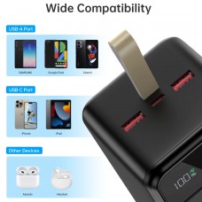 УМБ Choetech 50000mAh, 22,5W PD QC3.0, USB-C In/out, 2xUSB-A Li-pol чорна УМБ Choetech 50000mAh, 22,5W PD QC3.0, USB-C In/out, 2xUSB-A Li-pol чорна