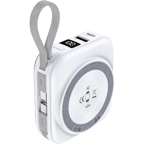 УМБ Choetech Magnetic Wireless 10000mAh 22,5W PD USB-A,USB-C,build-in USB-C,Apple Watch charger
