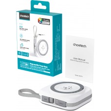УМБ Choetech Magnetic Wireless 10000mAh 22,5W PD USB-A,USB-C,build-in USB-C,Apple Watch charger
