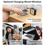 УМБ Choetech Magnetic Wireless 5000mAh 20W PD Qi-15W  USB-C In/Out, тонкий, чорний