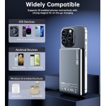 УМБ Choetech Magnetic Wireless 5000mAh 20W PD Qi-15W  USB-C In/Out, тонкий, чорний