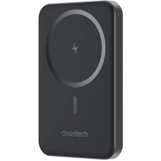 УМБ Choetech Magnetic Wireless 5000mAh 20W PD Qi-15W USB-C In/Out, тонкий, Black
