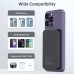 УМБ Choetech Magnetic Wireless 5000mAh 20W PD Qi-15W USB-C In/Out, тонкий, Black