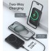 УМБ Choetech Magnetic Wireless 5000mAh 20W PD Qi-15W USB-C In/Out, тонкий, Black