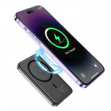 УМБ Choetech Magnetic Wireless 5000mAh USB-A,USB-C In/Out B655 mini silver