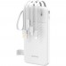 УМБ Dudao 10000mAh K11 10W USB-A,USB-C,microUSB, with USB-A/USB-C/Lightning/MicroUSB cables White