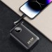 УМБ Dudao 20000mAh K14+ 22,5W PD,QC USB-A,USB-C In/Out,with built-in USB-C/Lightning cables Black