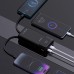 УМБ Dudao 20000mAh K15 Pro 22,5W PD USB-A,USB-C In/Out,with built-in USB-C/Lightning cables Black