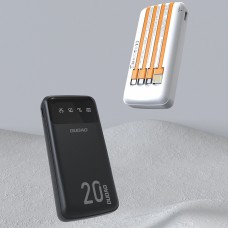 УМБ Dudao 20000mAh K6Pro+ 10W USB-A,USB-C In/Out,with USB-C/Lightning/MicroUSB/USB-A  cables Black