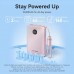 УМБ Vention 10000mAh 22,5W PD, QC USB-A/2xUSB-C In/Out Pink