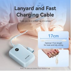УМБ Vention 20000mAh 22,5W PD,QC, USB-A,2xUSB-C In/Out Blue УМБ Vention 20000mAh 22,5W PD,QC, USB-A,2xUSB-C In/Out Blue