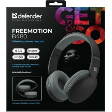 Гарнітура Defender FreeMotion B480 Bluetooth, чорна