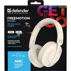 Гарнітура Defender FreeMotion B485 Bluetooth+3,5мм+USB-C, ANC Beige