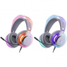 Гарнітура Defender Glitch, USB, RGB,  2м, White