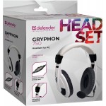 Гарнітура Defender Gryphon HN-750, 2х3,5мм, White Гарнітура Defender Gryphon HN-750, 2х3,5мм, White