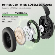 Гарнітура OneOdio A6, Bluetooth + USB-C, Hybrid ANC, Black
