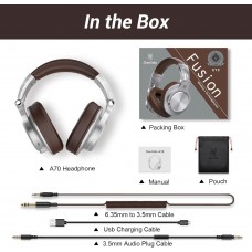 Гарнітура OneOdio Fusion A70, Bluetooth+3,5мм/6,35мм, Silver Brown