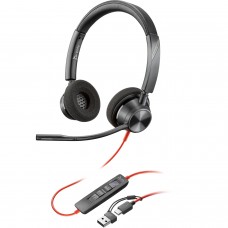 Гарнітура Poly BlackWire C3320 M USB-С + USB-C/A Adapter HS Stereo Гарнітура Poly BlackWire C3320 M USB-С + USB-C/A Adapter HS Stereo