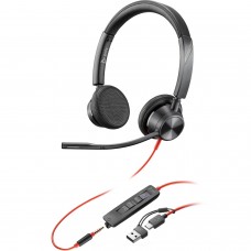 Гарнітура Poly BlackWire C3325 USB-C HS Stereo +3.5mm Plug +USB-C/A Adapter Гарнітура Poly BlackWire C3325 USB-C HS Stereo +3.5mm Plug +USB-C/A Adapter