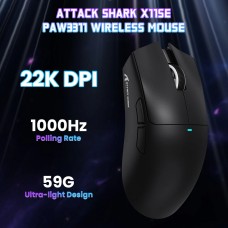 Мишка Attack Shark X11SE Wireless//Bluetooth 22000dpi. (PAW3311) 6кн. Black (X11SEB_AS)