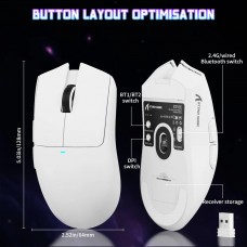 Мишка Attack Shark X11SE Wireless/Bluetooth 22000dpi. (PAW3311) 6кн. White (X11SEW_AS)
