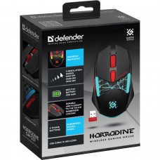 Мишка Defender Horrodine GM-237 бездротова ігрова 6кн. 3200 dpi. 320 mAh чорна (52237)